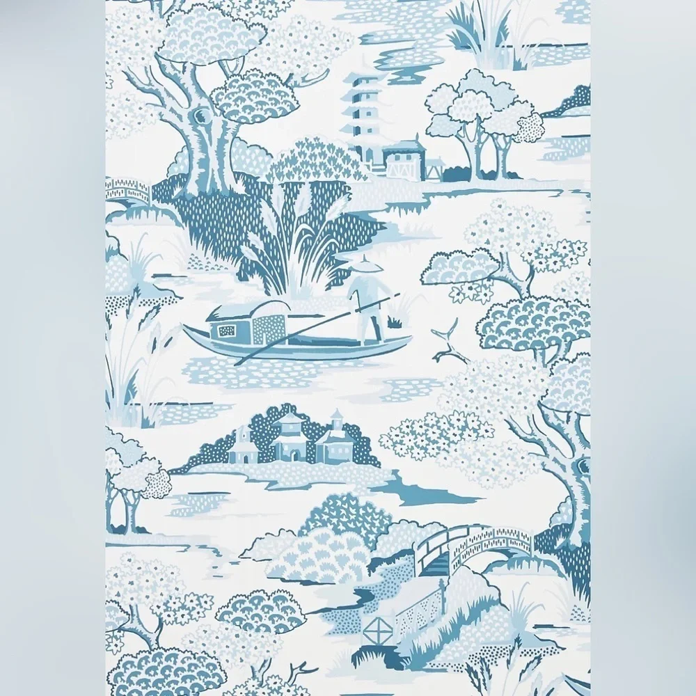 New Anthropologie Joy De Vie Toile Wallpaper